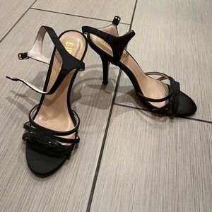Size 40 Black Sparkly Bibi Lou High Heels